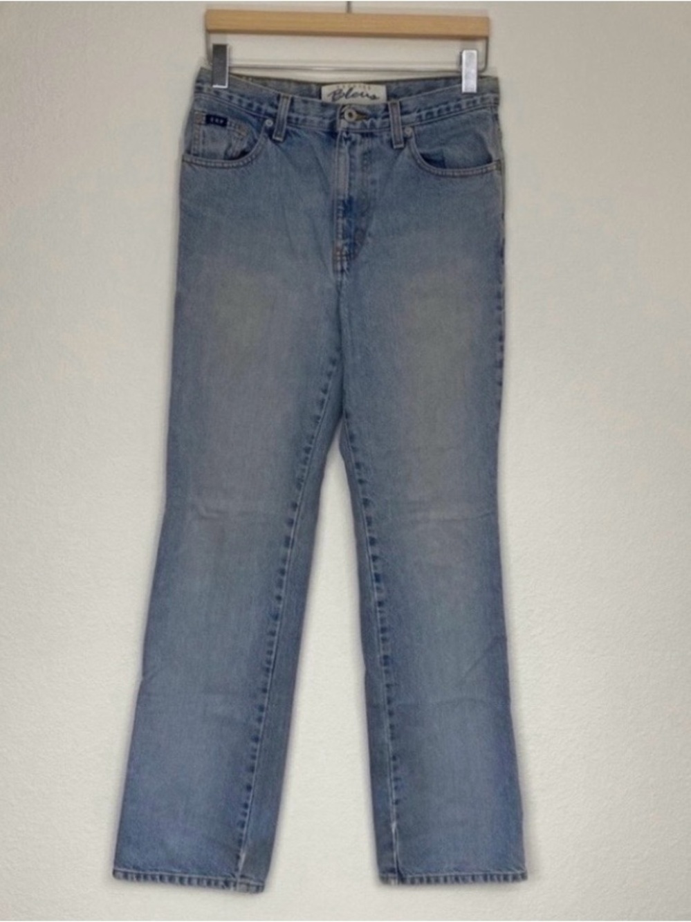 Vintage Express Blues High Waist Distressed Cotton Bootcut Jeans Size 7 Casual
